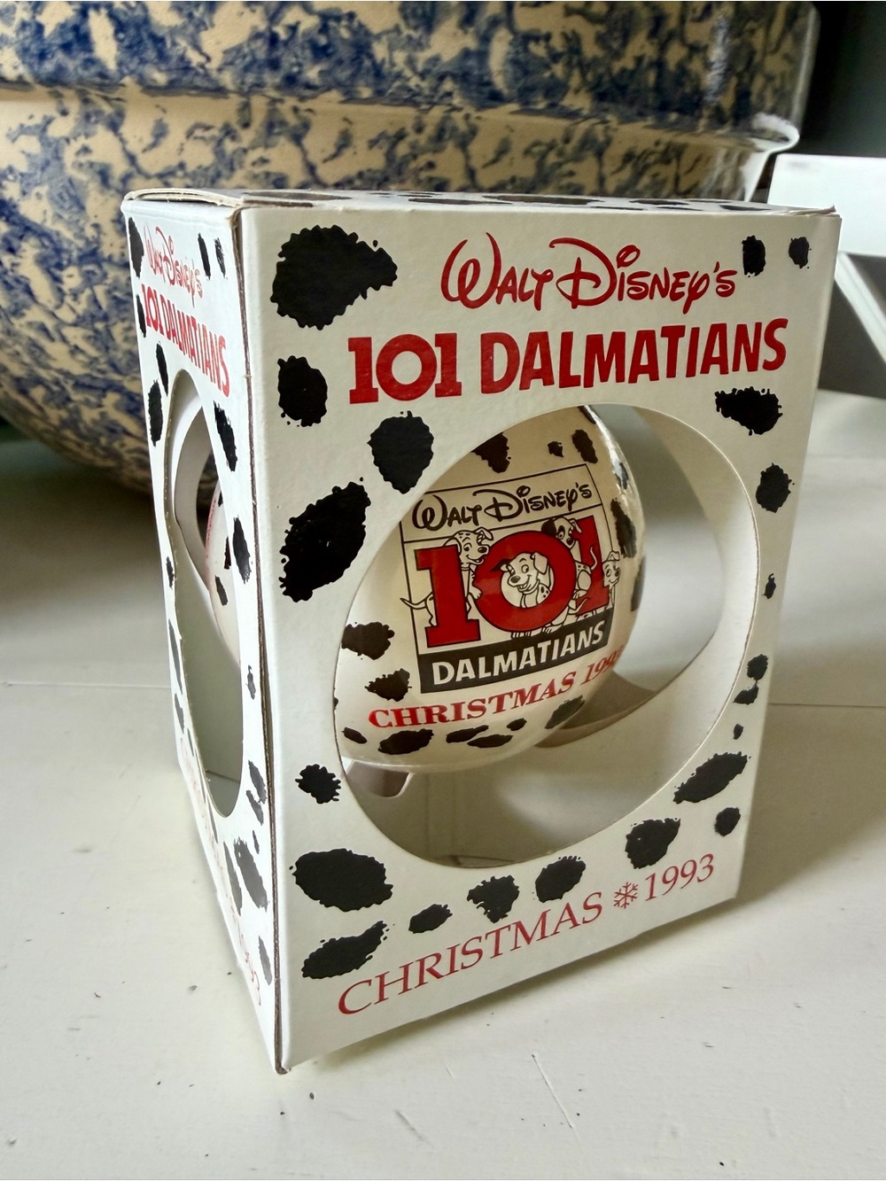 Vintage Walt Disney 101 Dalmatians 1993 Christmas Ornament